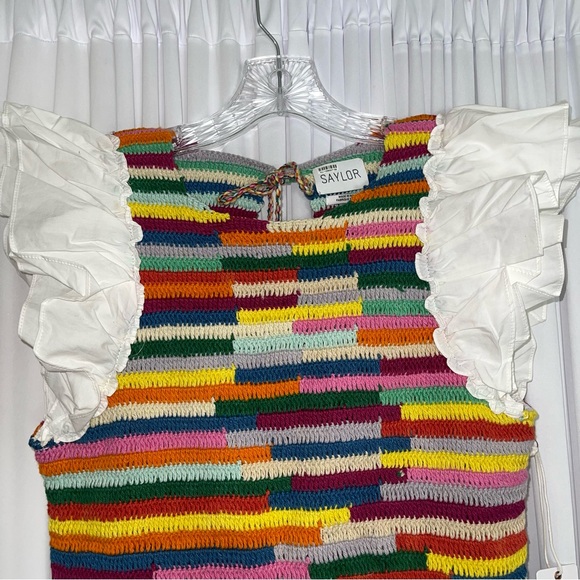 Saylor Leonara Rainbow Mini Dress in Medium - Picture 10 of 13